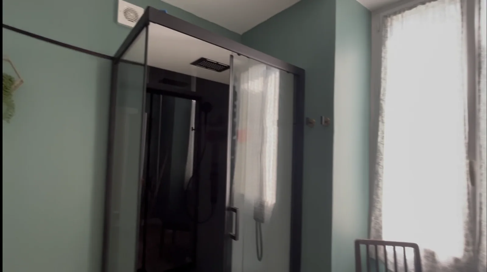 Bathroom shower area